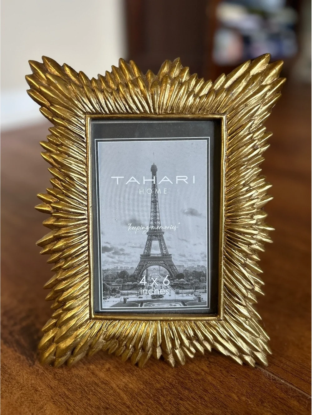 Tahari Home Gold Ornate 4x6 Photo Frame